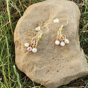 BOGO🆕️14K Gold plated gorgeous ab crystal earring